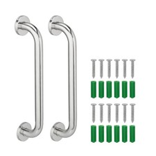 Barres d'appui de salle de bain main courante murale 30 cm 200 kg 320 g inox