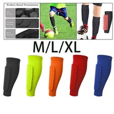 Manchon de jambière de football, protège-tibia, chaussettes de compression