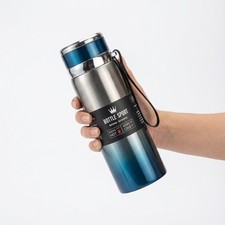 Bouteille Thermos 1L Inox Isotherme 24h Froid Sport Voyage Gourde Sans BPA